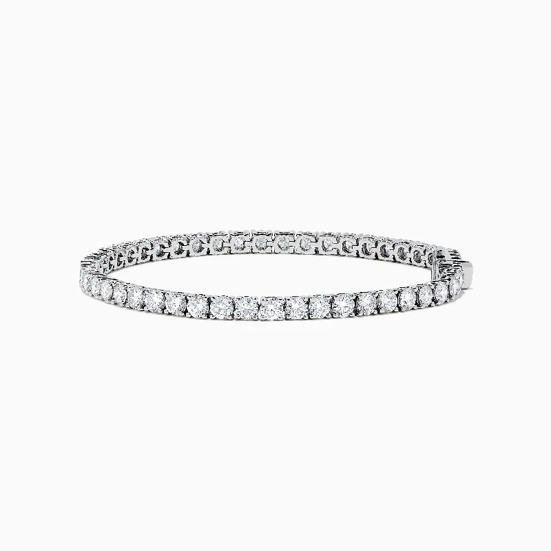 Reverie 14K White Gold 7 Carat Lab Grown Diamond Tennis Bracelet