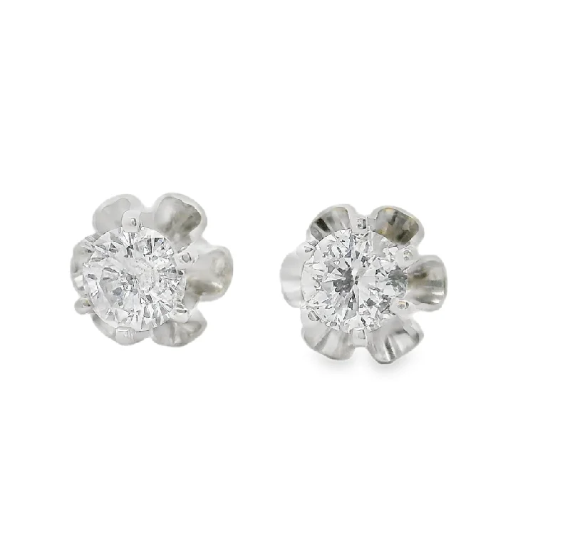 Estate Diamond Stud Earring