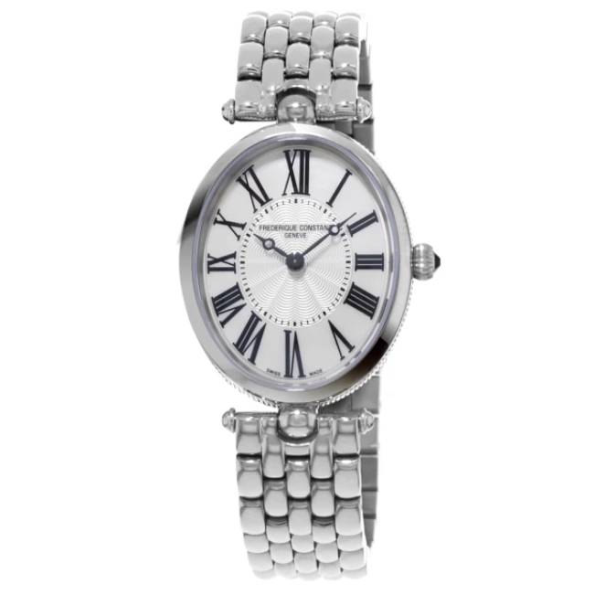 Frederique Constant Art Deco Roman Guilloche Dial Quartz