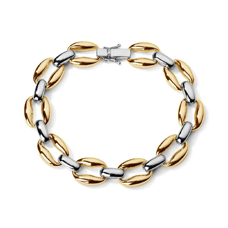 Gold Oval Link Bracelet