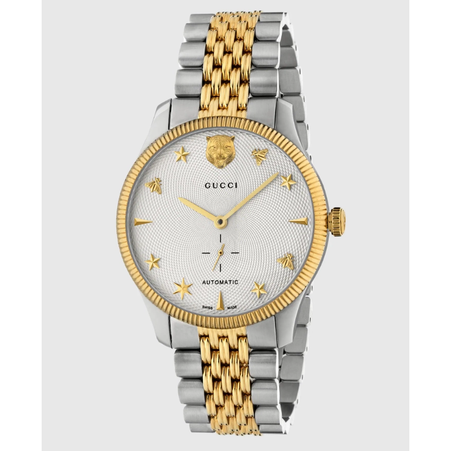 Gucci G-Timeless Steel and Yellow Gold PVD 40mm Watch