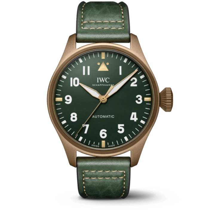 IWC Big Pilot's Watch 43 Spitfire Green Dial Leather Strap Automatic