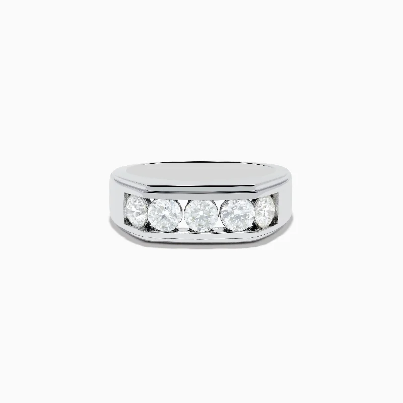 Men's 14K White Gold Diamond Ring