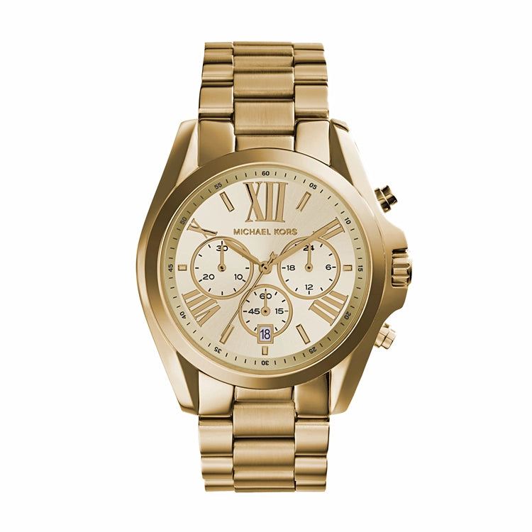 Michael Kors Bradshaw Watch Gold-Tone Stainless Steel 43mm Quartz