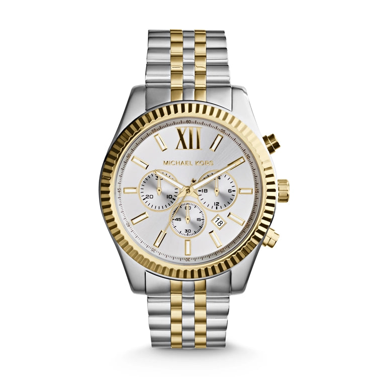 Michael Kors Lexington Two-Tone Chronograph Watch 45mm Quartz