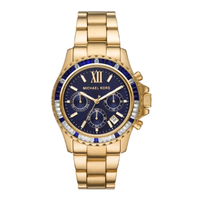 Michael Kors Oversized Everest Pave Gold-Tone Watch