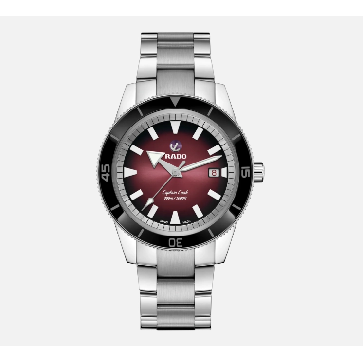 Rado Captain Cook Automatic Dark Red Dial 42mm