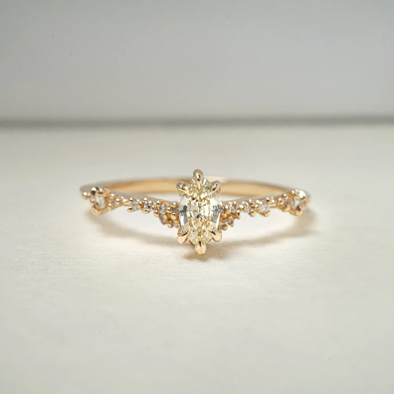 Step Cut Oval Diamond Sylph Band