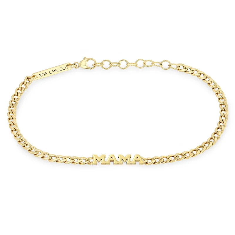 Tiny Gold MAMA Bracelet