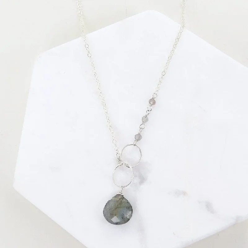 LABRADORITE LOOPED NECKLACE