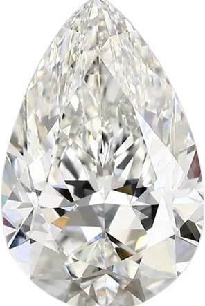 3.89 Carat F vvs2 Pear Lab Diamond