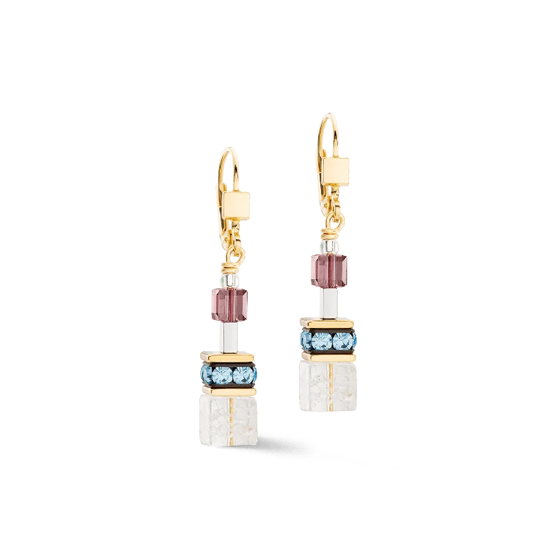 Multicolor GeoCube Iconic Earrings