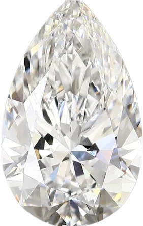 4.05 Carat E vs1 Pear Lab Diamond