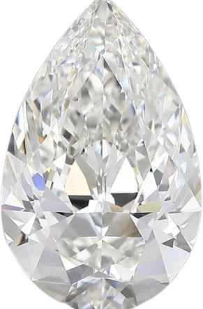 4.09 Carat F vvs2 Pear Lab Diamond