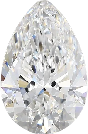 4.14 Carat E vvs2 Pear Lab Diamond