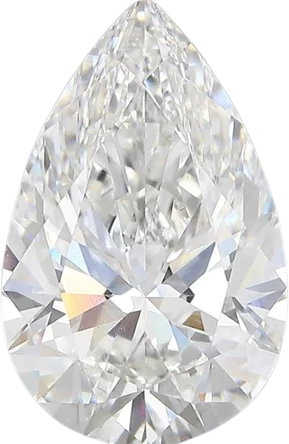 4.37 Carat E vs1 Pear Lab Diamond