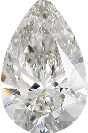 4.42 Carat G vs1 Pear Lab Diamond