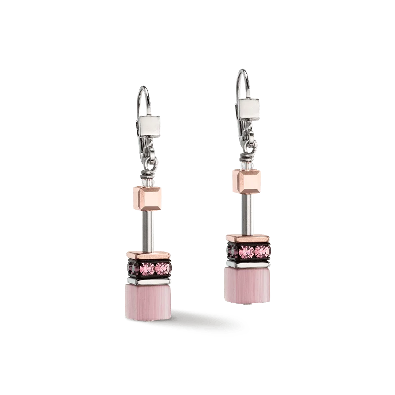 Lilac Monochrome Iconic GeoCube Earrings