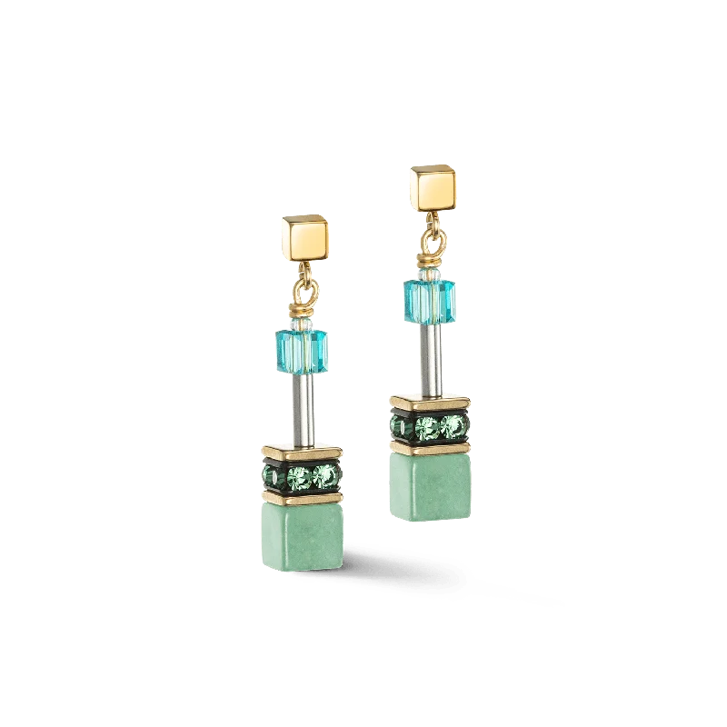 Turquoise GeoCube Iconic Earrings