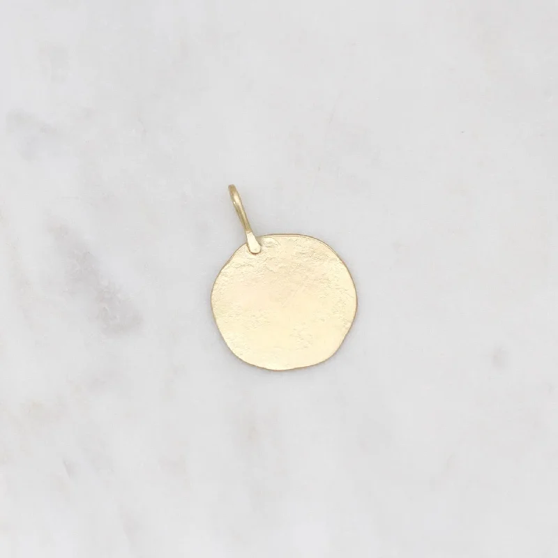 18k Yellow Gold Large Parchment Disk