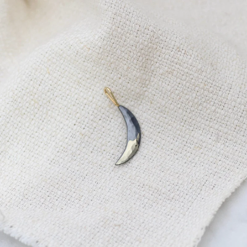 Gilded Crescent Moon Pendant