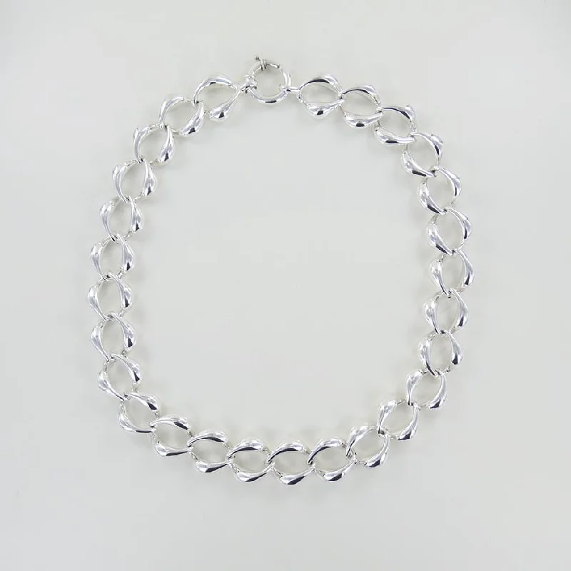 Large Oval Link Electroform Necklace