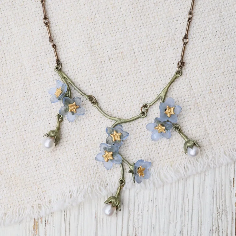 Forget Me Not 3 Drop Necklace