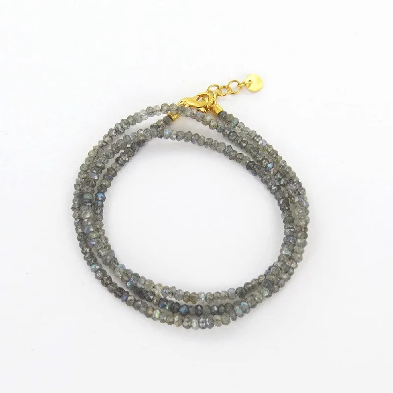 Labradorite Necklace & Wrap Bracelet