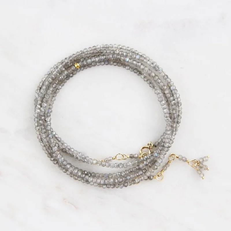 Labradorite Wrap Bracelet & Necklace