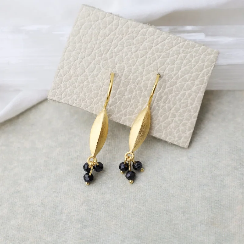 Bliss Black Spinel Earrings