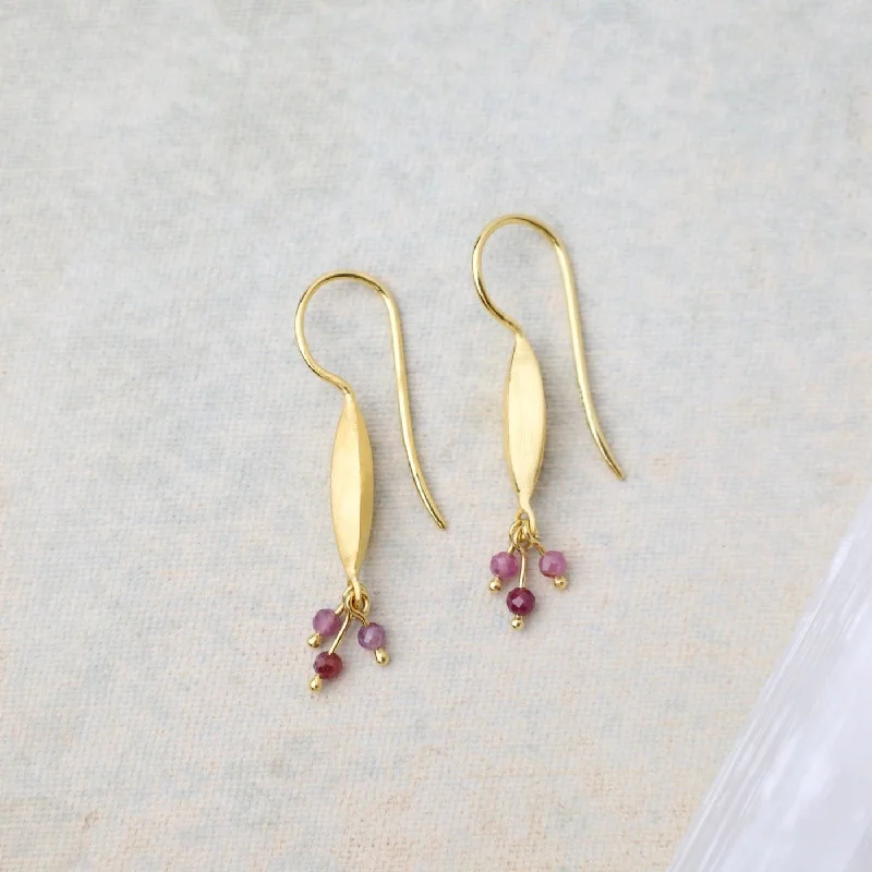 Bliss Shaded Ruby Earrings