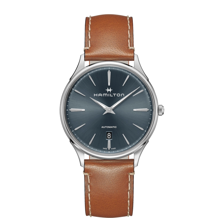 Hamilton Jazzmaster Thinline Auto Watch Brown Strap 40mm