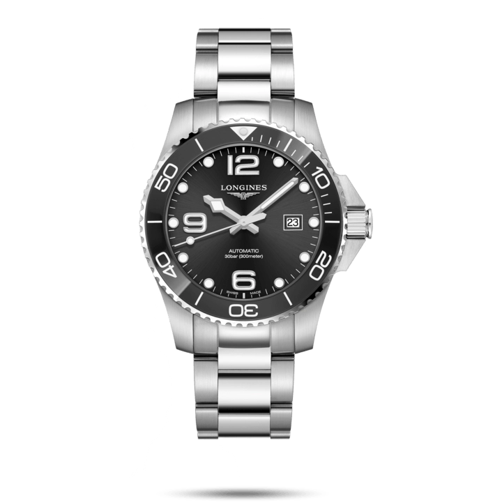 Longines Hydroconquest Watch Black Dial 43mm Automatic