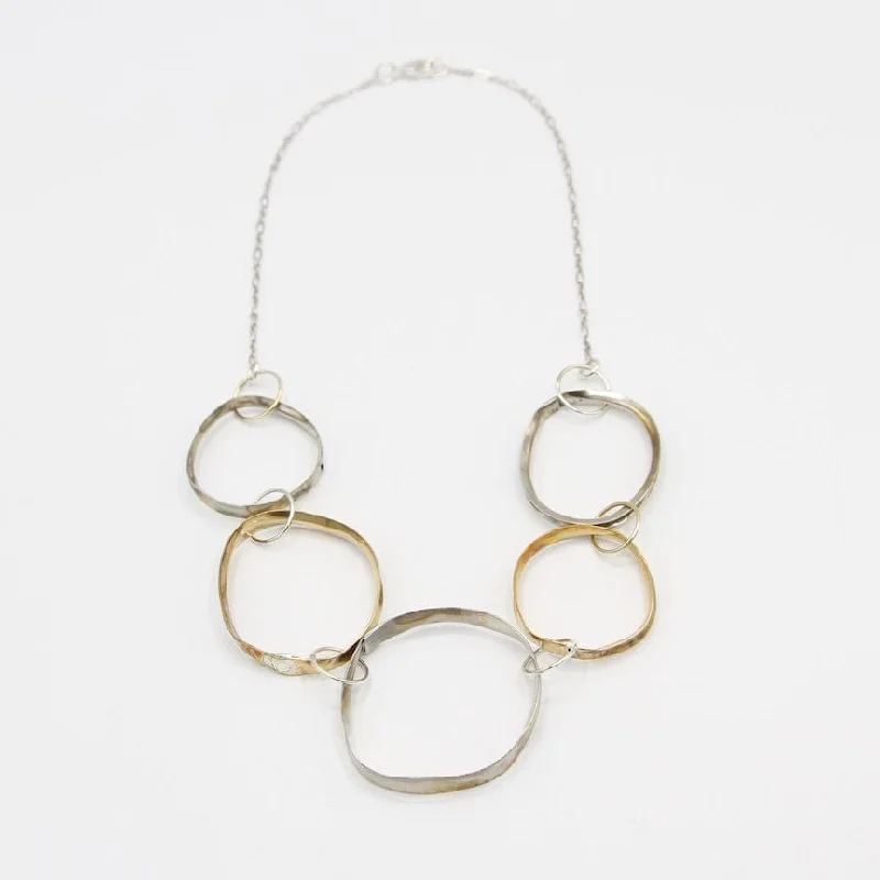 Large Rugged Circles Necklace