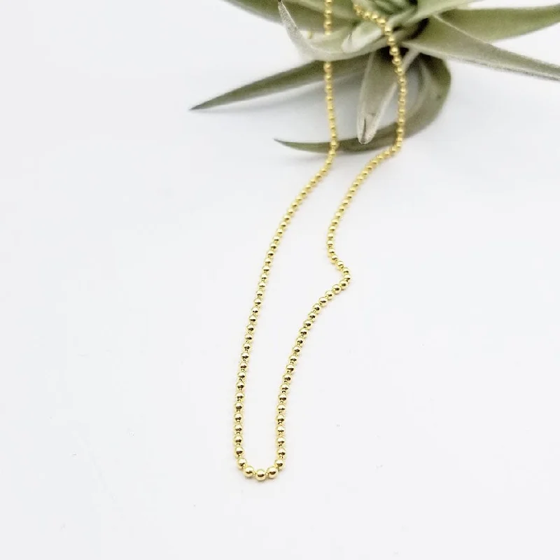 Vermeil Bead Chain Layering Necklace