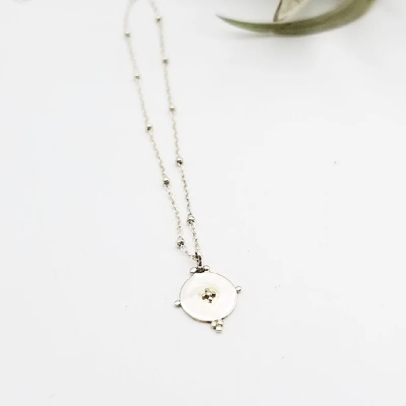 Dotted Disc Necklace