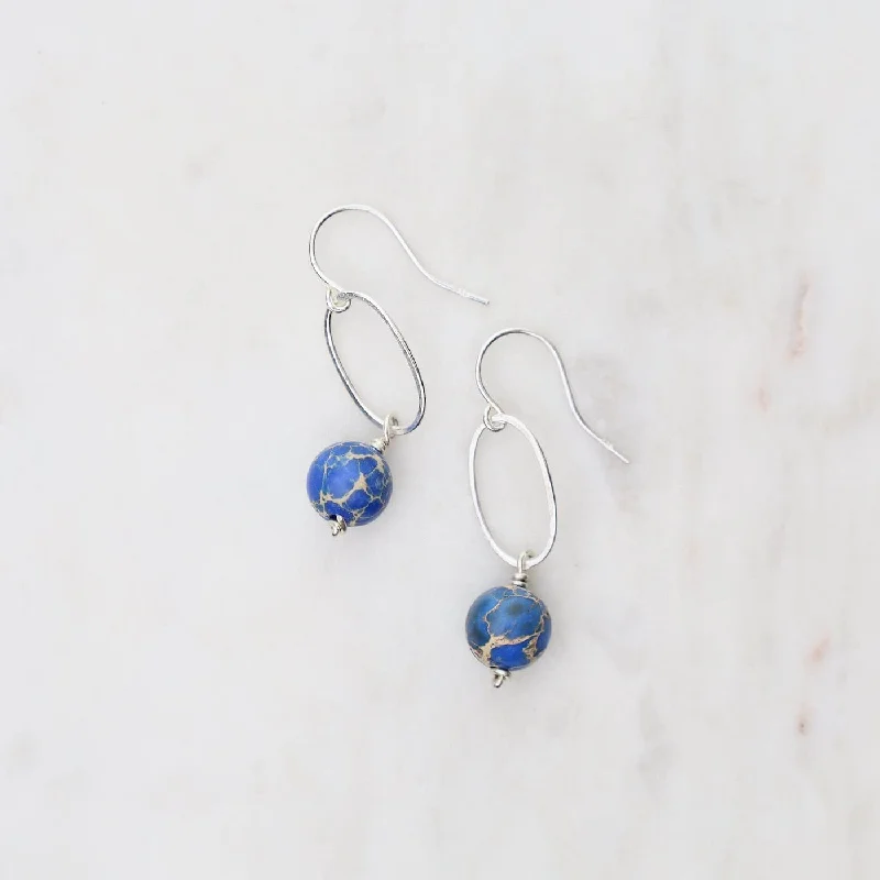 Blue Jasper Earrings