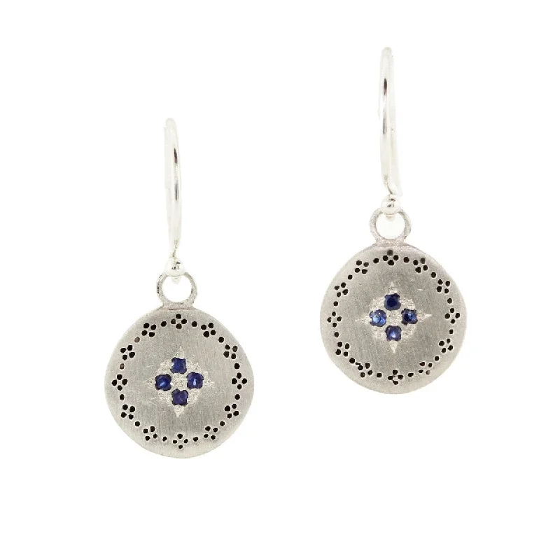 Four Star Nostalgia Earrings in Sapphire