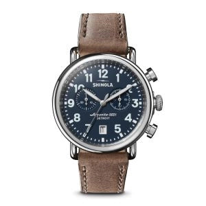 Shinola The Runwell Chrono 41mm Midnight Blue Dial