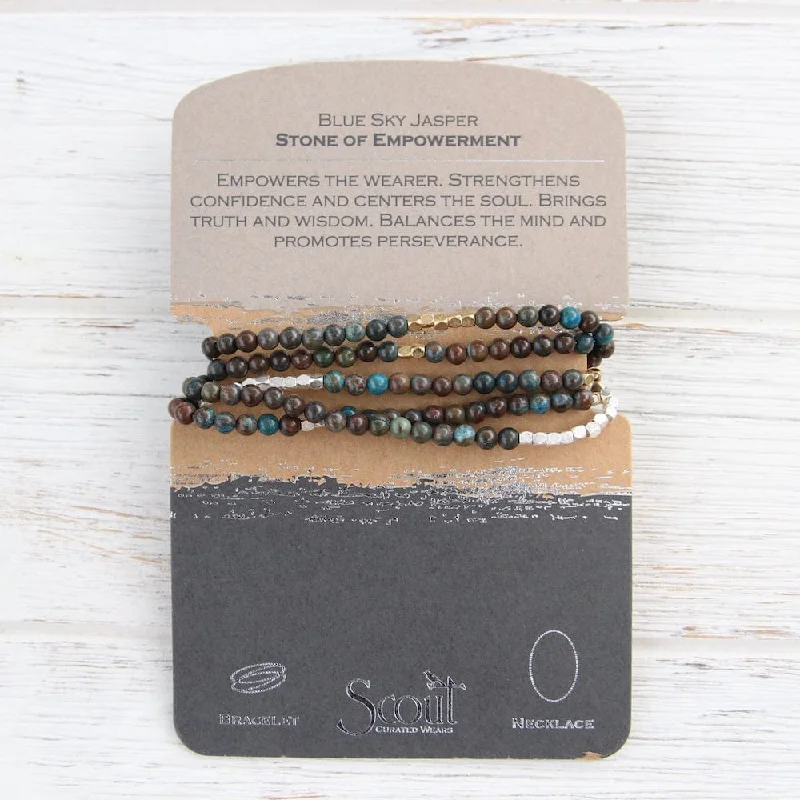 Scout Blue Sky Jasper Wrap Bracelet & Necklace