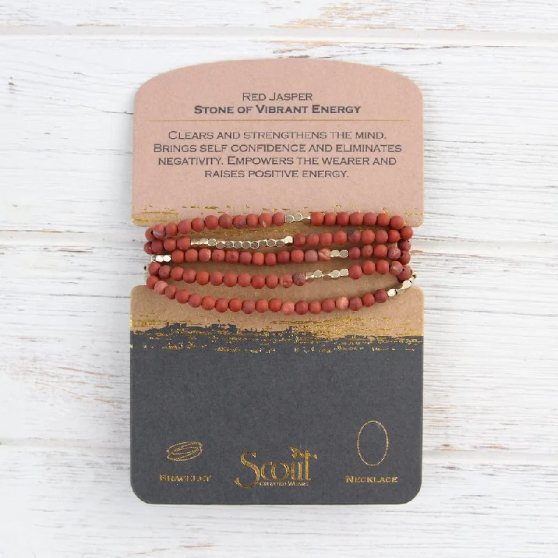 Scout Red Jasper Wrap Bracelet & Necklace